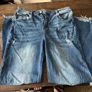 Womens risen jeans